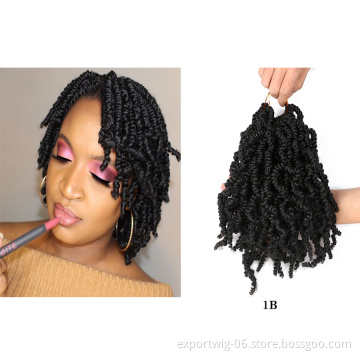 Passion Twist Hair Braiding 15strands Pre-twisted Spring Synthetic Bomb Spring Curly Pre-Twist Crochet Twist Hair